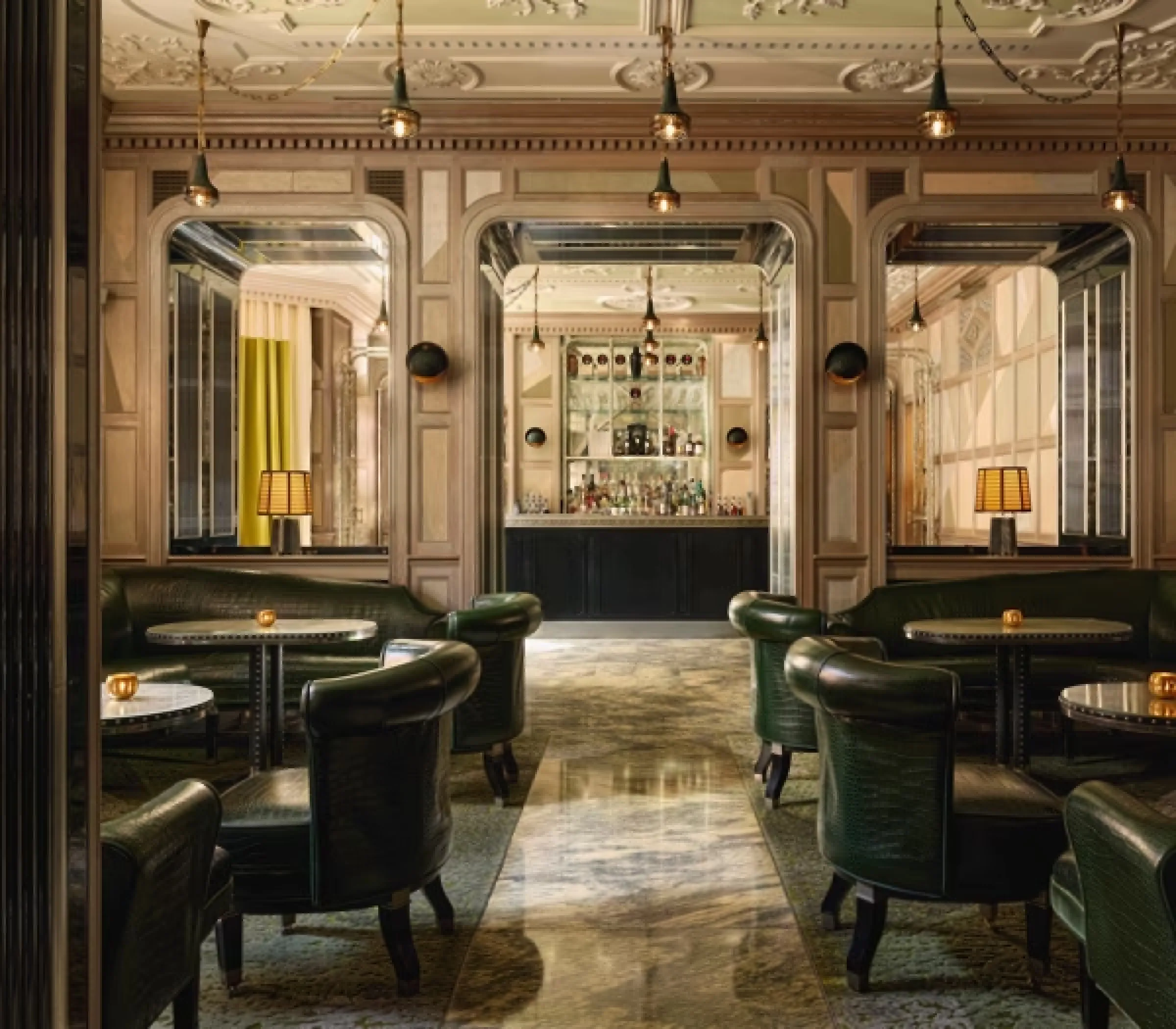The Connaught Bar in Mayfair — a private members-club style evening setting