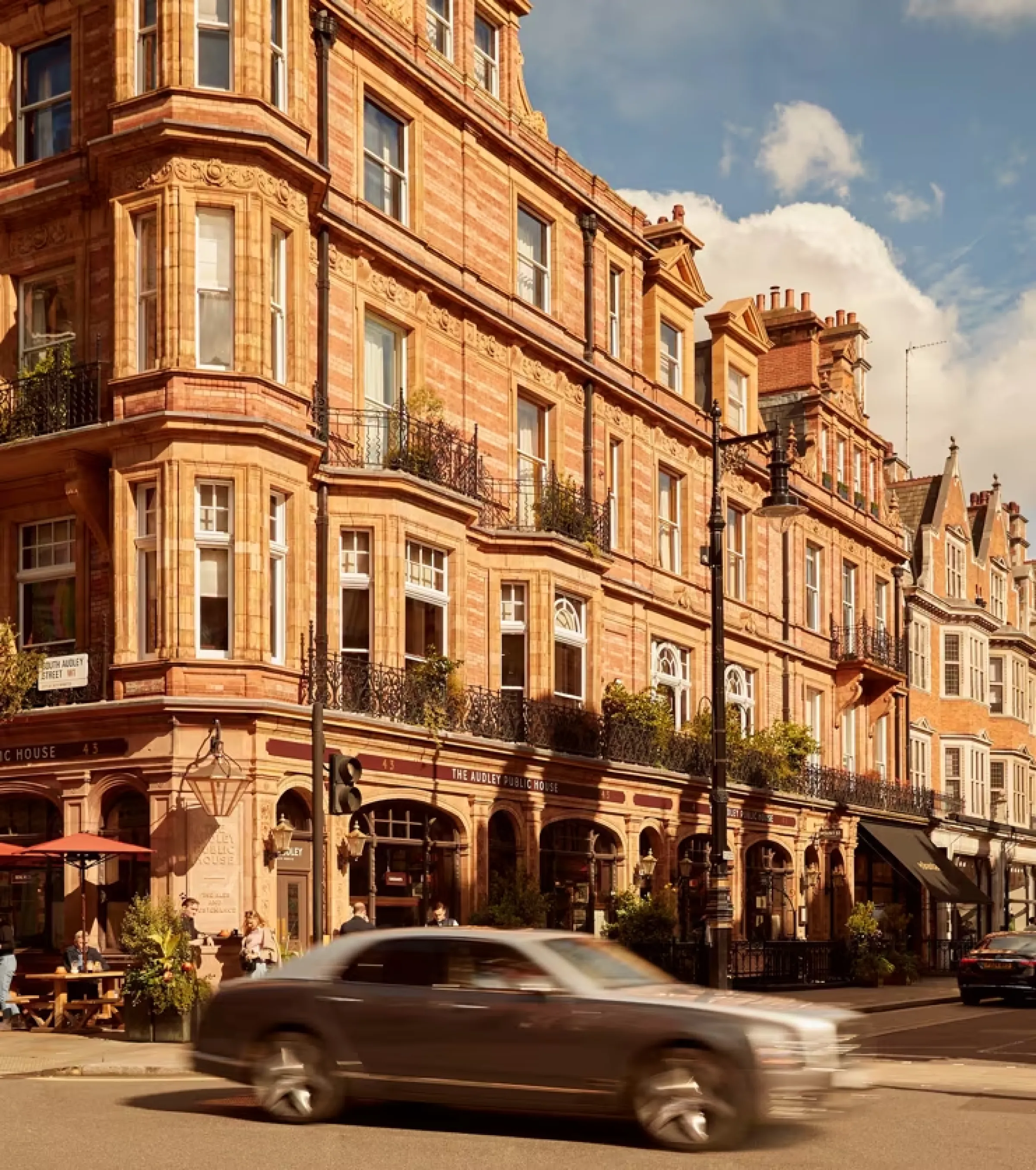 The Connaught hotel entry in Mayfair