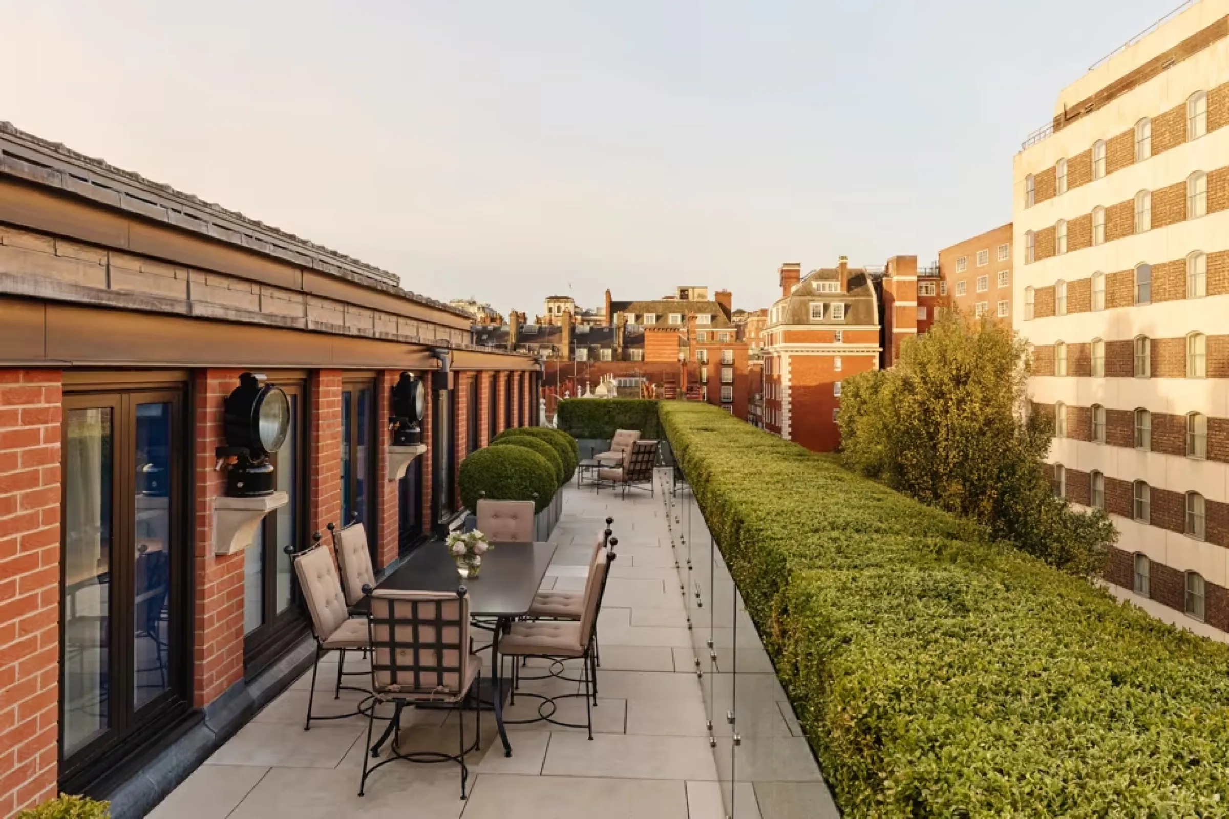 The Connaught terrace — the Mayfair setting for a luxury shopping day