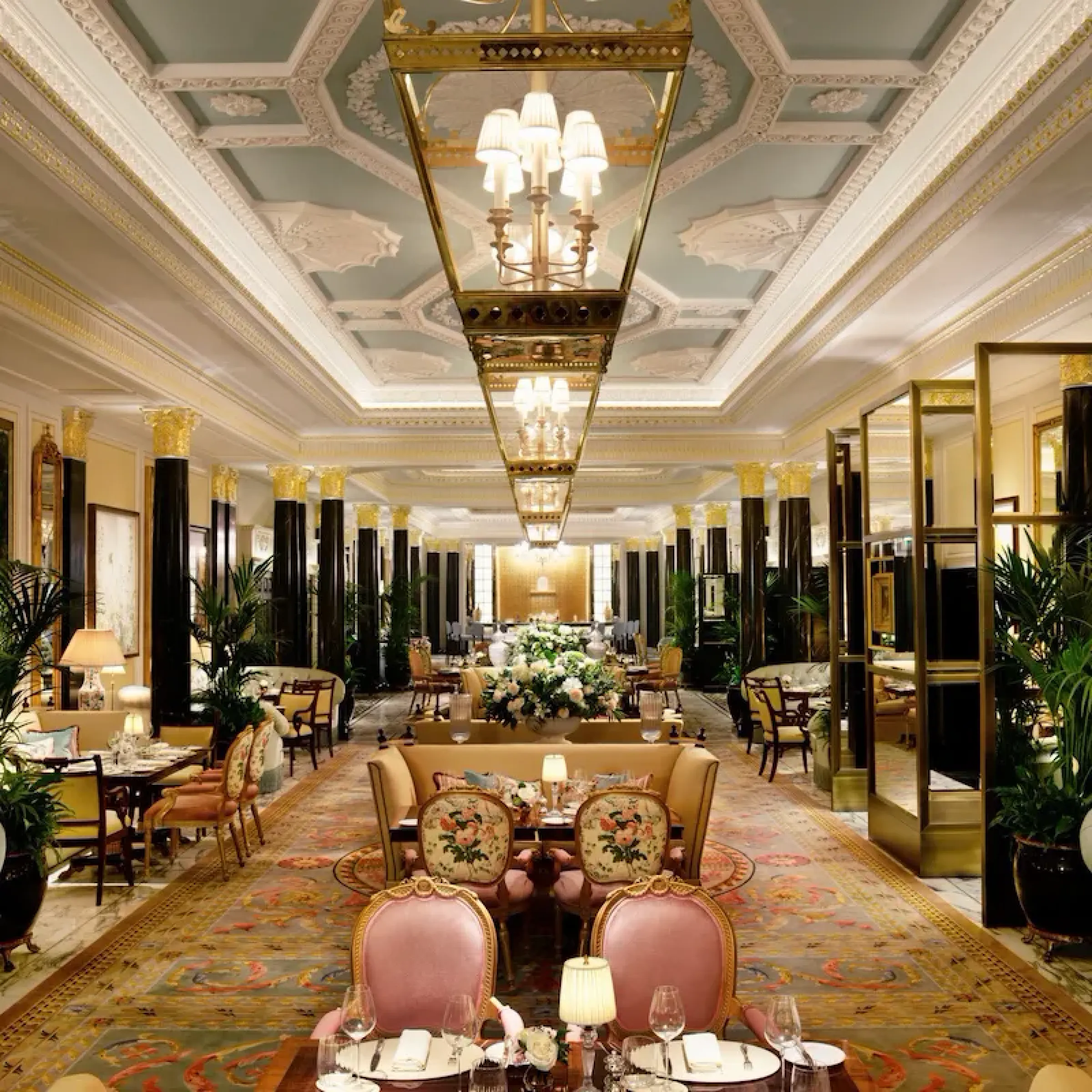 The Promenade at The Dorchester set for afternoon tea